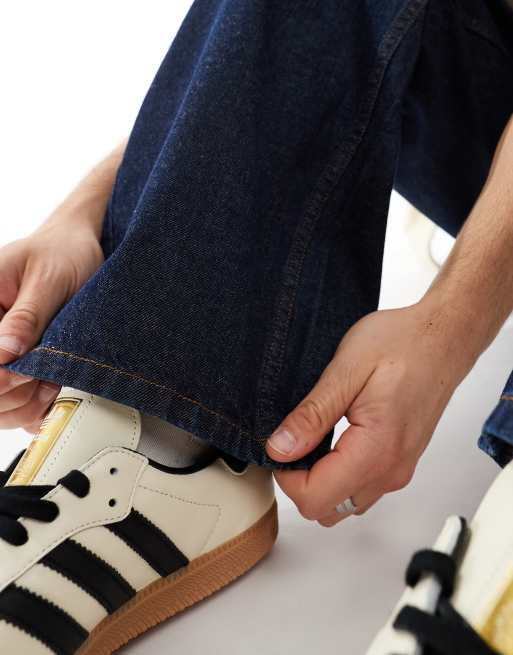 COLLUSION X001 antifit jeans in rinse wash
