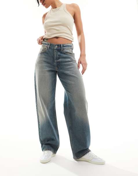 COLLUSION - X001 - Jeans med antifit-pasform i stonewash - view 1