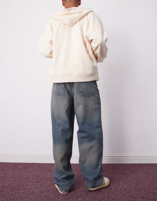 COLLUSION - X001 - Jeans med antifit-pasform i stonewash, 2 af 5
