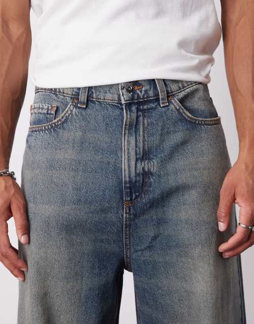 COLLUSION - X001 - Jeans med antifit-pasform i stonewash, 5 af 5