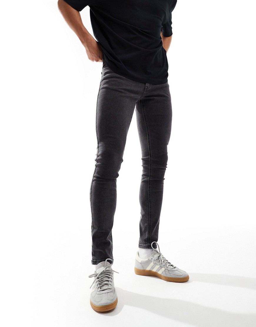 COLLUSION x001 mid rise skinny jean in washed black