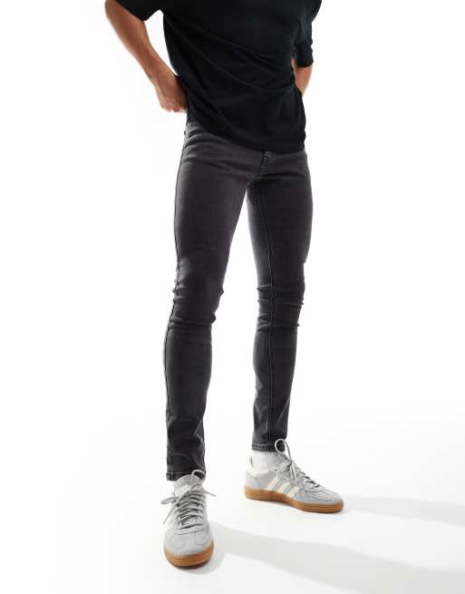 COLLUSION x001 mid rise skinny jean in washed black | ASOS