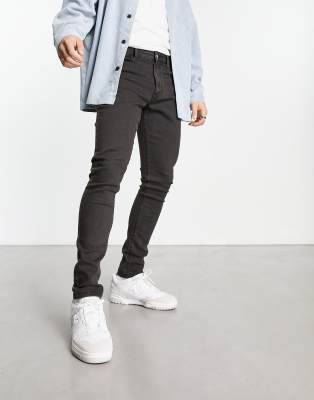 COLLUSION COLLUSION X001 SKINNY JEAN IN WASHED BLACK