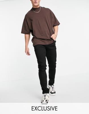 COLLUSION x001 skinny jeans in black