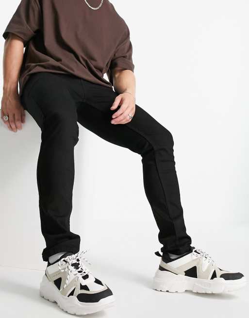 COLLUSION x001 skinny jeans in black, 4 of 4