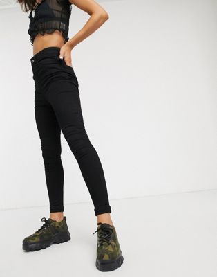 asos black skinny jeans womens