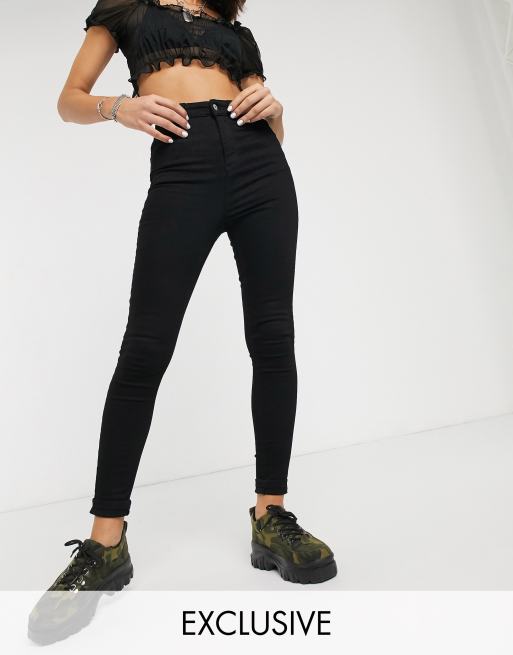 COLLUSION - x001 - Skinny jeans in zwart