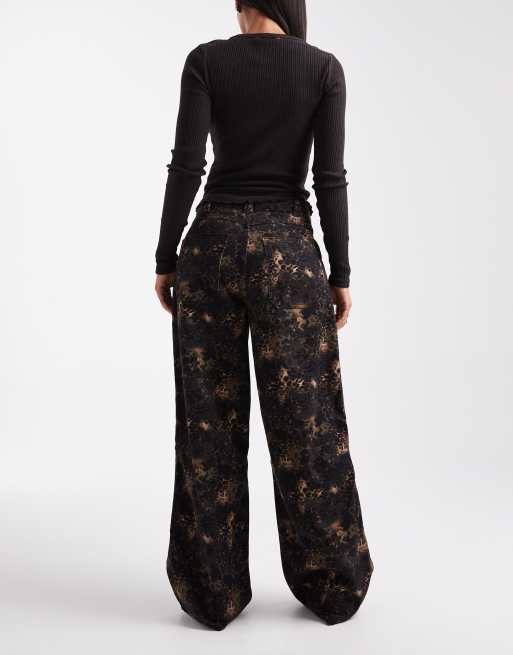 COLLUSION X002 baggy jeans in floral camo print, 2 of 5