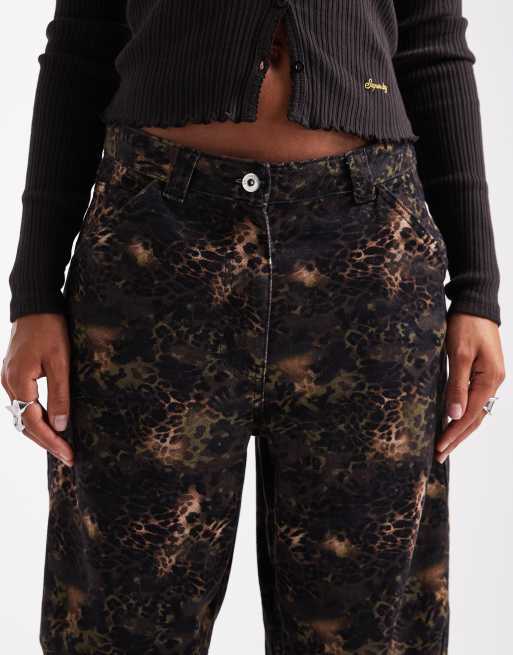 COLLUSION X002 baggy jeans in floral camo print, 5 of 5