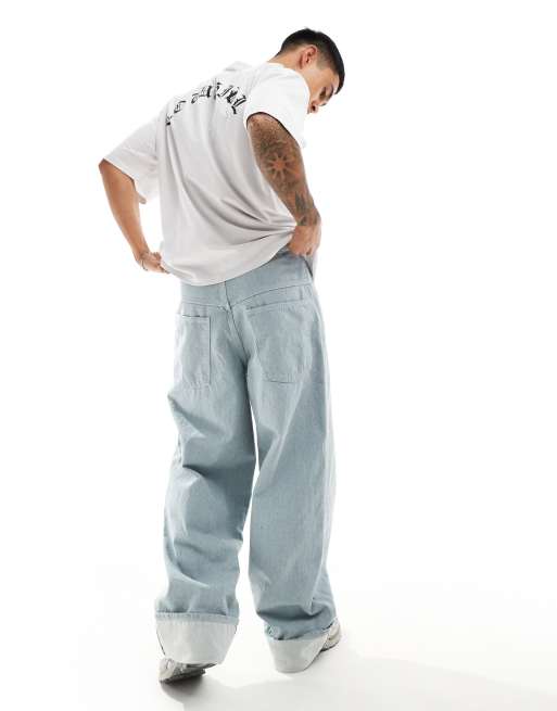 ボトムスその他 HAIKURE Grey washed effect Korea jeans HAIKURE Korea Rigid Jeans in Grey