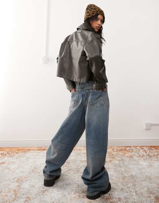COLLUSION X002 baggy jeans in midwash | ASOS