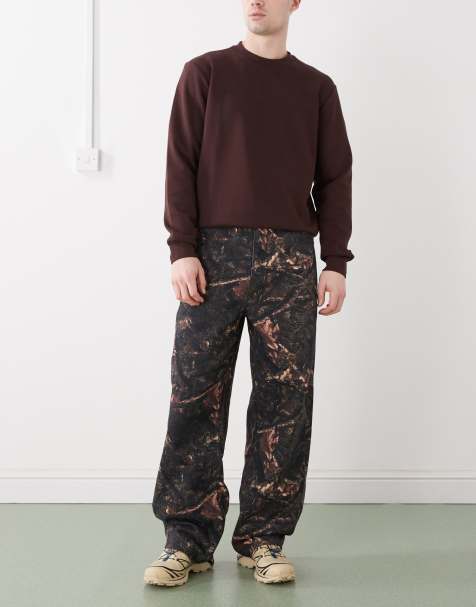 COLLUSION X002 baggy jeans in tree camo print