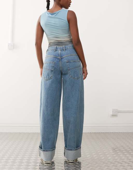 Overdyed Baggy Denim Cargo Pants/オーバーダイバギーデニム