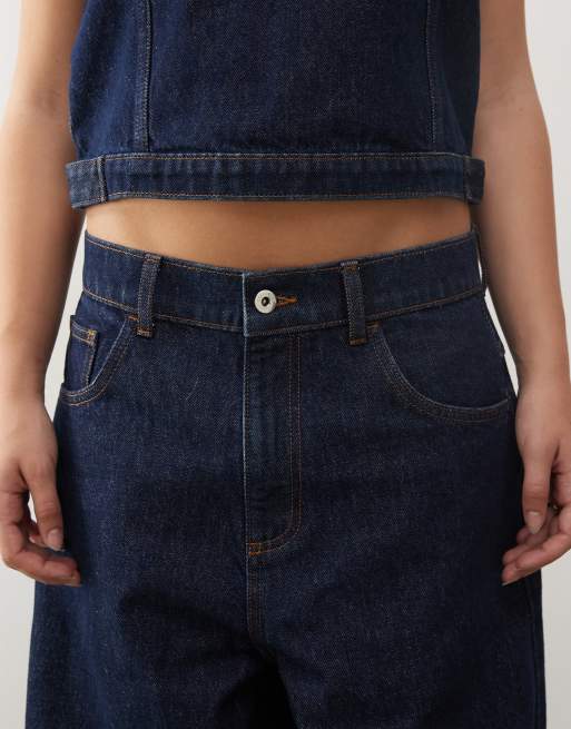COLLUSION - x002 - Jean d'ensemble baggy en denim brut, 5 de 5