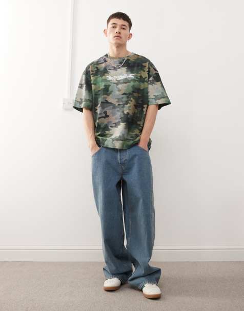 COLLUSION – X002 – Weite Jeans in mittlerer Waschung mit Skater-Taschen - view 1