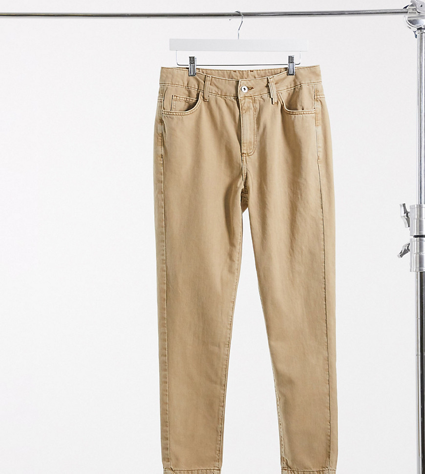 COLLUSION x003 - Jeans met smaltoelopende pijpen in bruin