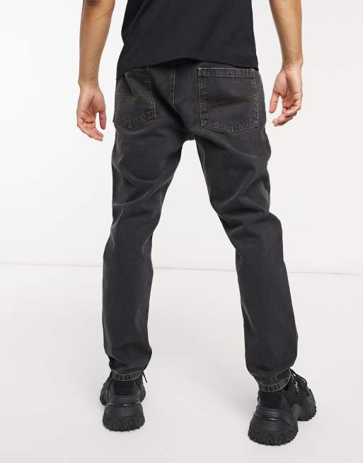 COLLUSION x003 - Jeans met smaltoelopende pijpen in zwart, 2 van 4