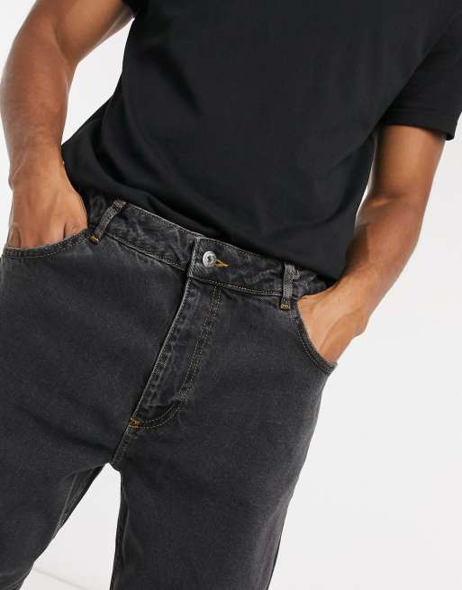 COLLUSION x003 - Jeans met smaltoelopende pijpen in zwart, 3 van 4