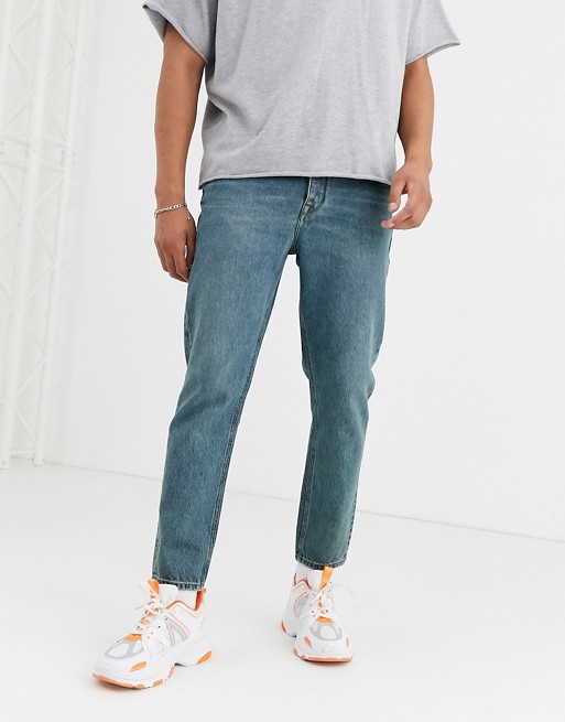 COLLUSION x003 tapered jeans in blue