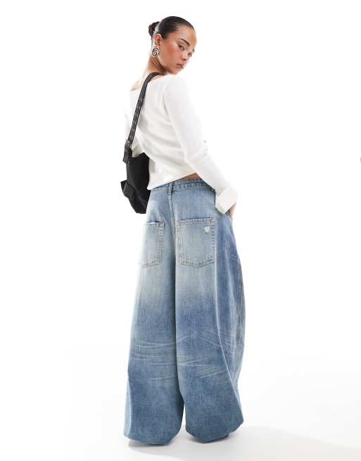 COLLUSION X004 balloon jeans in vintage wash | ASOS