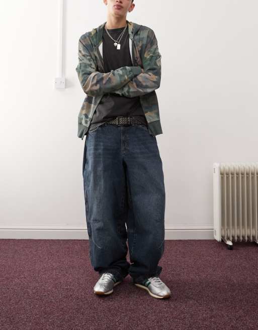 COLLUSION X004 balloon jeans in washed blue