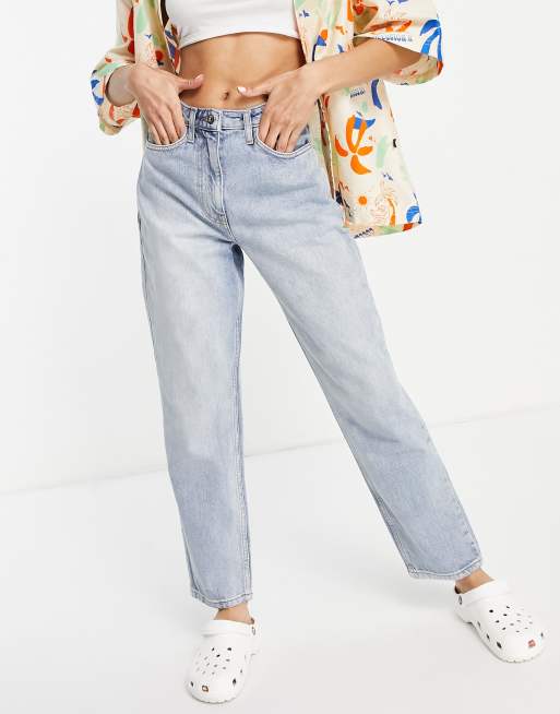 COLLUSION – x004 – Niebieskie mom jeans, 2 z 4
