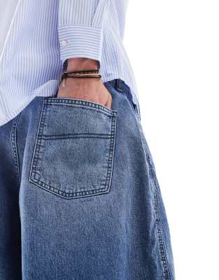 Collusion X004 Unisex Balloon Jeans In Multi