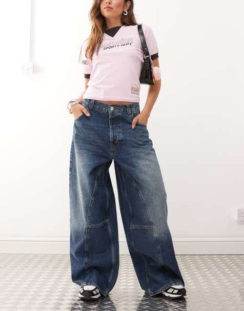 COLLUSION X004 XL balloon jean in vintage wash - view 1