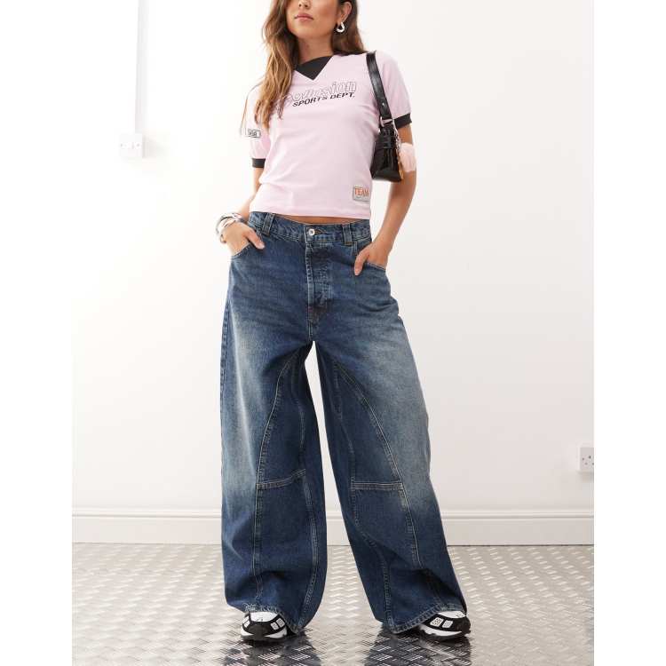 COLLUSION X004 XL balloon jeans in vintage wash | ASOS