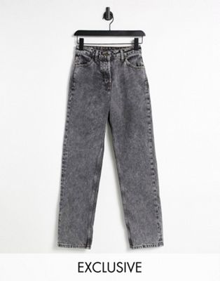 X000 90s straight leg jeans in dip dye wash ASOS Kleidung Hosen & Jeans Jeans Straight Jeans 
