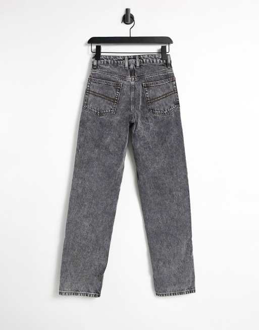 COLLUSION - x005 - Jeans dritti anni '90 lavaggio nero acido, 2 di 4