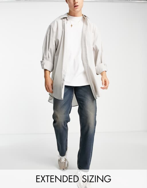 COLLUSION x005 - Rechte jeans in jaren 90-stijl met 00s extreme wash