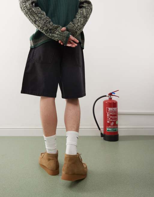 COLLUSION X005 skater jort in washed black | ASOS