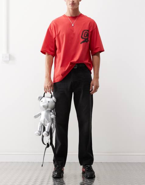 COLLUSION X005 straight leg jeans in washed black - view 1