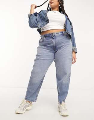 Collusion X006 Plus Size Mom Jeans In Blue ModeSens - Main Image