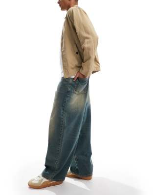 Collusion X006 Xl Balloon Jeans In Green