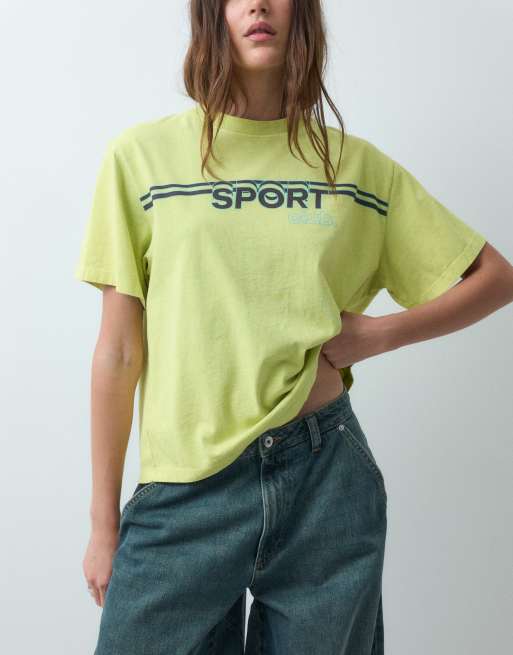 COLLUSION X006 XL balloon low rise jeans in slubby green wash, 3 of 5