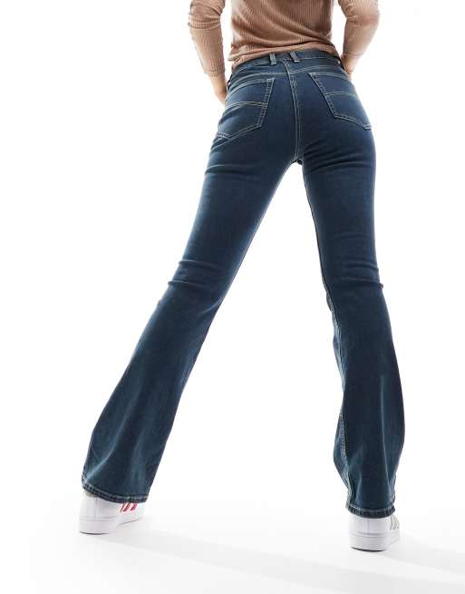 Stretchy bell hot sale bottom jeans