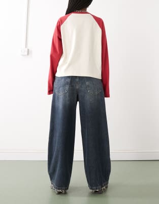 【KOOLOSET】Destroyed Maxi Wide Denim COLLUSION X007 XL baggy jeans in destroyed wash | ASOS
