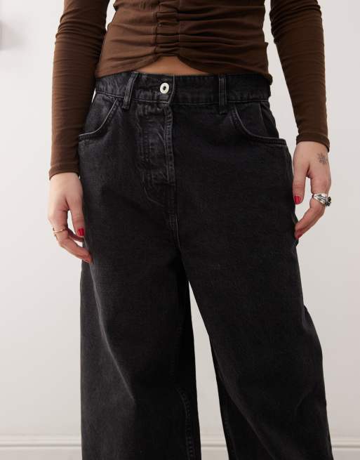COLLUSION X007 XL baggy jeans in washed black | ASOS