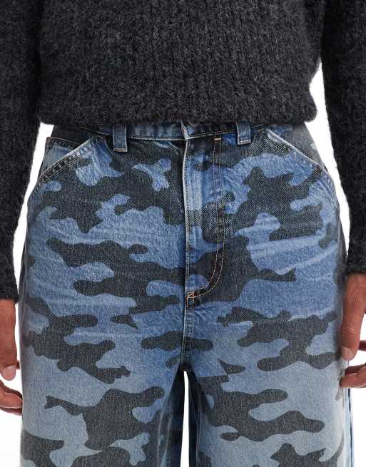 COLLUSION - X007 XL - Baggy jeans med laser-camouflageprint, 4 af 5