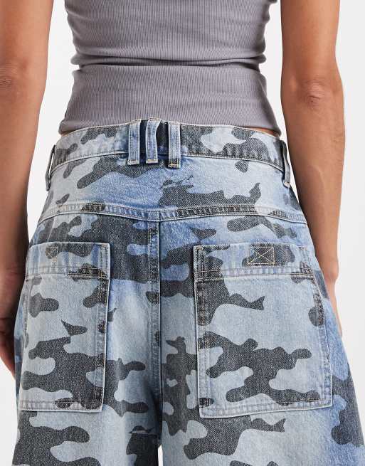 COLLUSION - X007 - XL Baggy jeans met lage taille in camouflageprint, 5 van 5