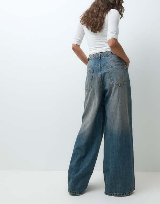 COLLUSION X007 XL baggy low rise jean in dirty bleach wash, 3 of 5