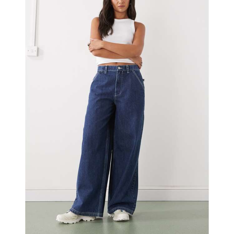 COLLUSION X007 XL baggy low rise skater jeans in rinse wash | ASOS
