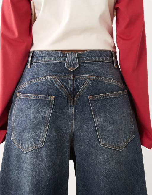 COLLUSION - X007 XL - Jeans larghi lavaggio consumato, 5 di 5