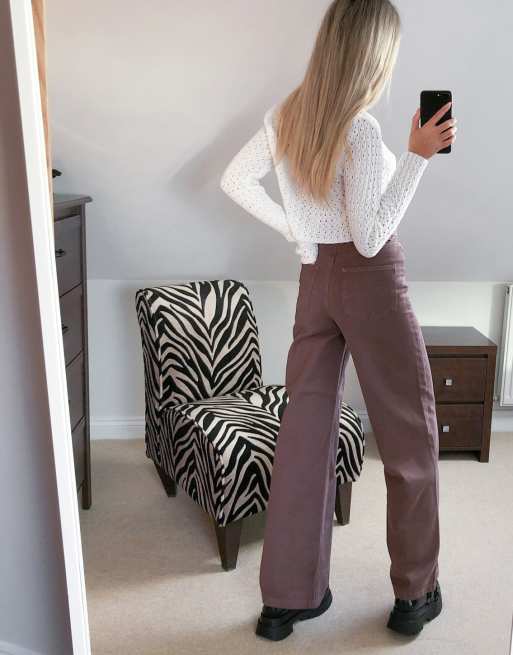 Collusion X008 Jean Large Marron Asos