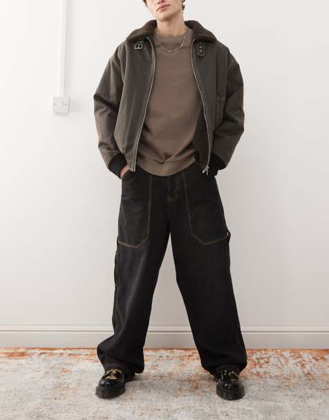 COLLUSION - X008 - Jeans stile skater neri - view 1