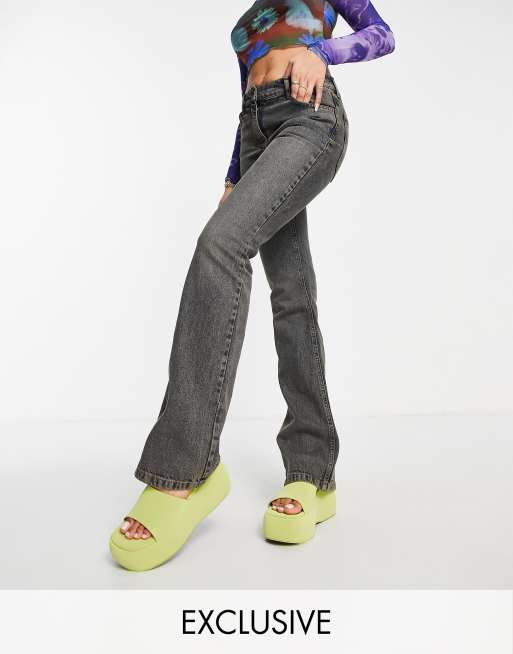 ASOS DESIGN Hourglass slinky flare pants with bum enhancing seams