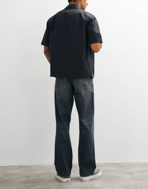 COLLUSION X008 relaxed straight leg in grunge gray wash, 3 of 5