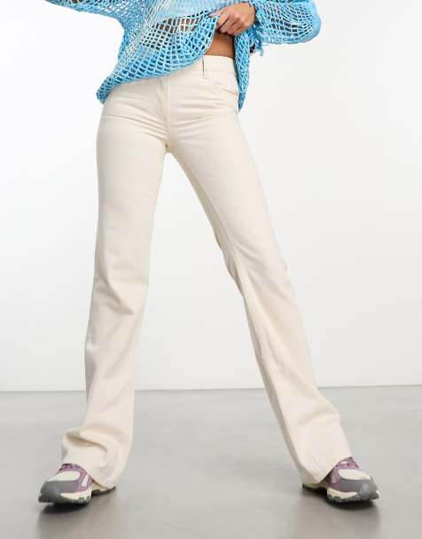 White Flare Jeans for Women